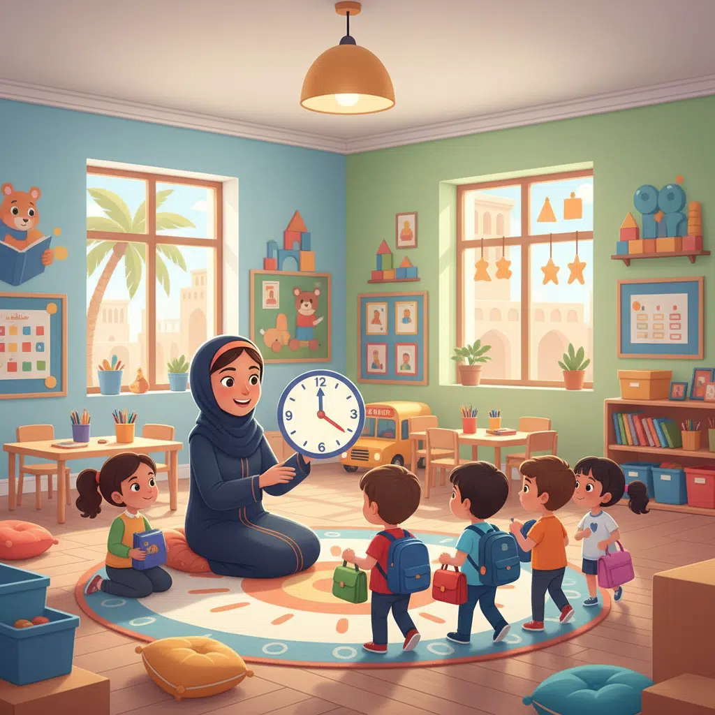 School readiness activity supporting confidence and independence