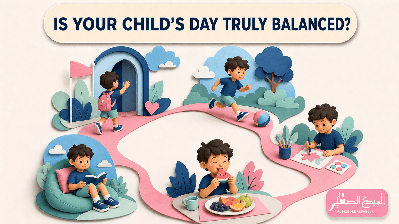A balanced daily schedule for children at summer camp